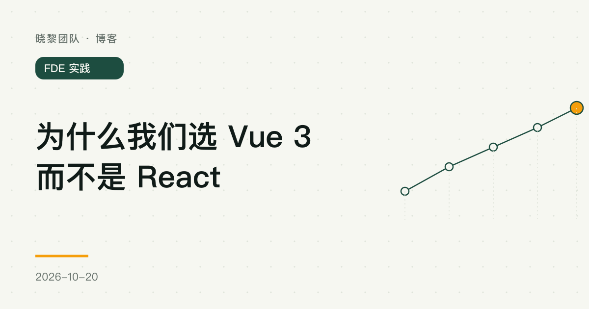 为什么我们选 Vue 3 而不是 React
